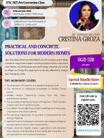 Practical and Concrete Solutions for Modern Homes by Senior Master Cristina Groza (SGD)
