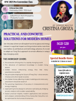 PRACTICAL AND CONCRETE SOLUTIONS FOR MODERN HOMES by SM Cristina Groza (class only)