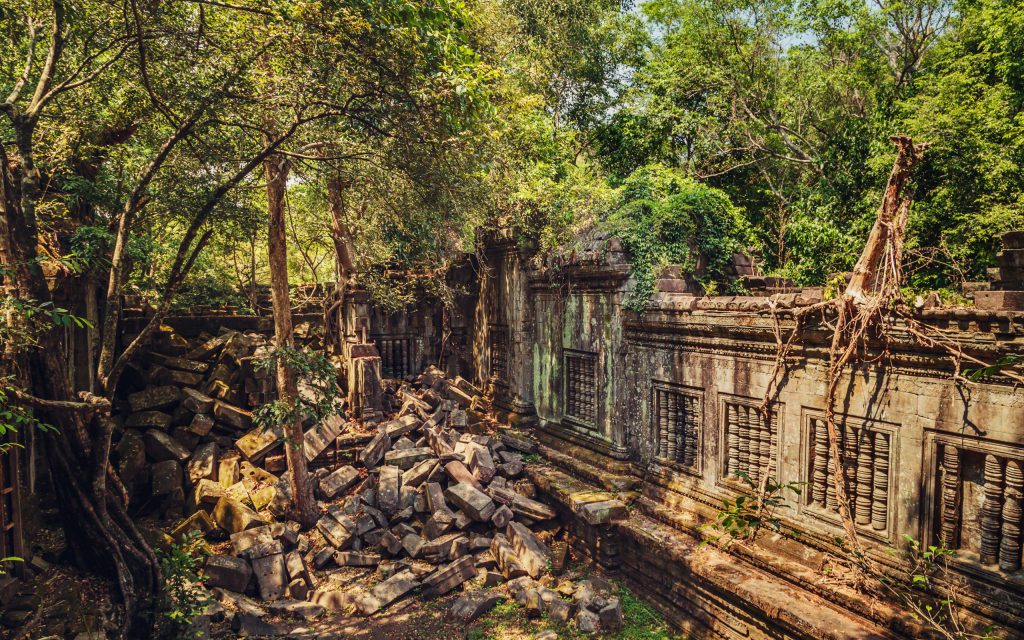 Ruins,Of,The,Ancient,Temple,Of,Beng,Mealea.,Angkor,,Siem