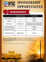 [IFSC 2026] Sponsorships and Exhibition Table